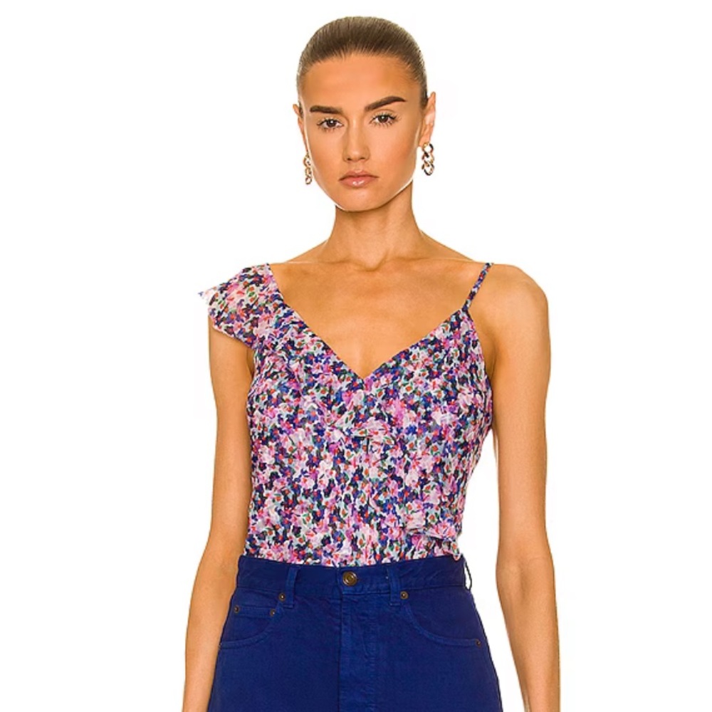 NWT VERONICA BEARD “Nea” Abstract Print Top Blouse - Size 0